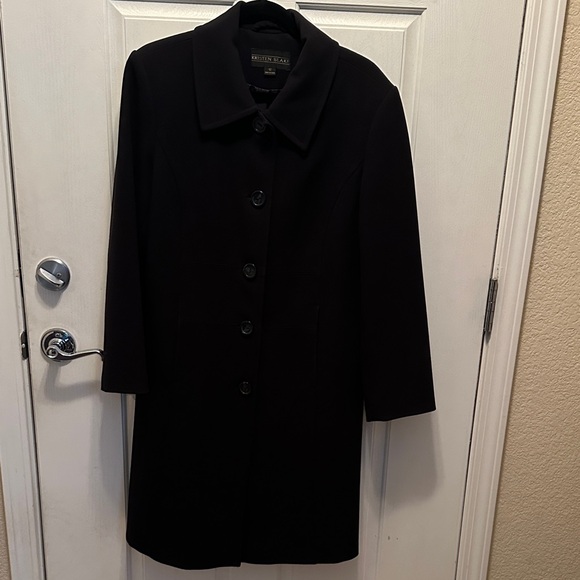 Kristen Blake Jackets & Blazers - Kristen Blake Classic Black Fully Lined Washable Trench Coat Size 12